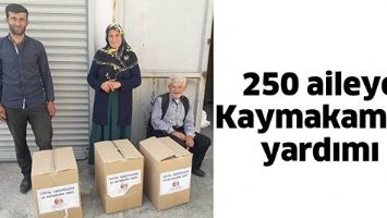 250 AİLEYE KAYMAKAMLIK YARDIMI