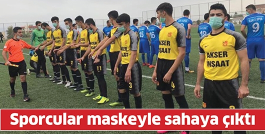 SPORCULAR MASKEYLE SAHAYA ÇIKTI