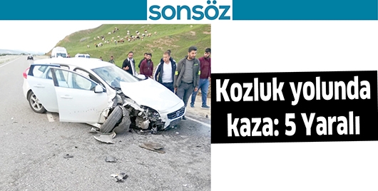 KOZLUK YOLUNDA KAZA: 5 YARALI