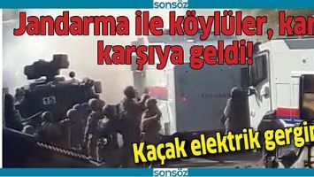 JANDARMA İLE KÖYLÜLER, KARŞI KARŞIYA GELDİ!