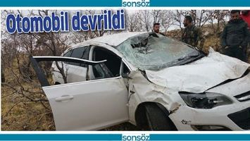 OTOMOBİL DEVRİLDİ