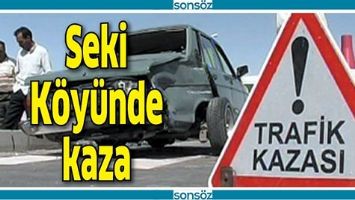 SEKİ KÖYÜNDE KAZA