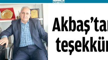 AKBAŞ&#39;TAN TEŞEKKÜR