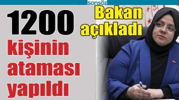 1200 KİŞİNİN ATAMASI YAPILDI