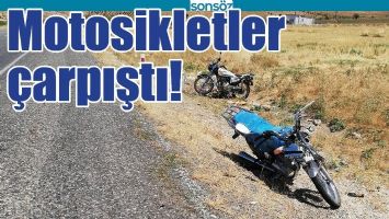 MOTOSİKLETLER ÇARPIŞTI!