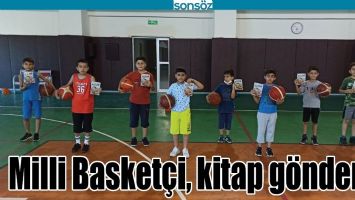 MİLLİ BASKETÇİ, KİTAP GÖNDERDİ