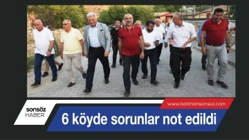 Ak Parti 6 köyde sorunlar not etti