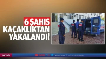 6 şahıs, kaçaklıktan yakalandı!