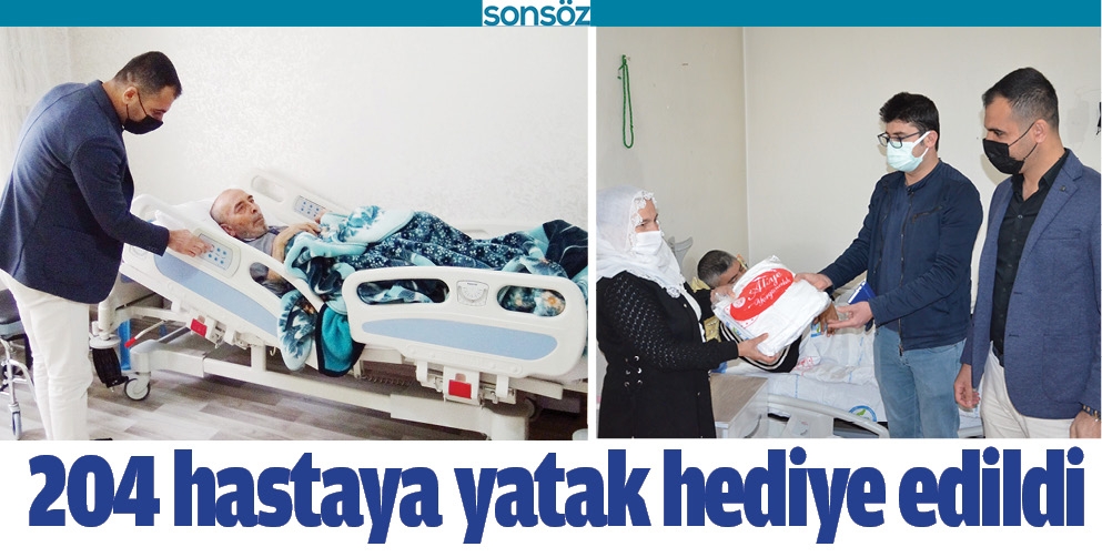 204 HASTAYA YATAK HEDİYE EDİLDİ