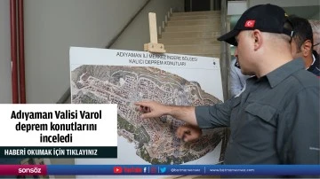 Adıyaman Valisi Varol, deprem konutlarını inceledi