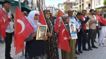 Aileler Türk Bayraklarıyla DEM Parti İl Başkanlığına Yürüdü