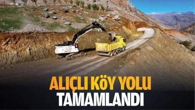 Alıçlı Köy yolu tamamlandı