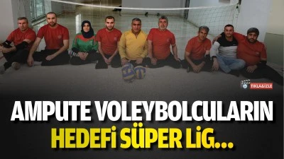 Ampute voleybolcuların hedefi süper lig…