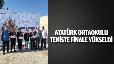 Atatürk Ortaokulu teniste finale yükseldi