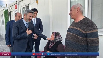 Bakan Yardımcısı Aydın, Adıyaman'da konteyner kenti ziyaret etti