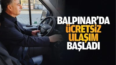 Balpınar’da ücretsiz ulaşım başladı