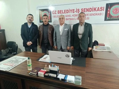 Başkan Ekmen’den Öz Belediye İş’e ziyaret…