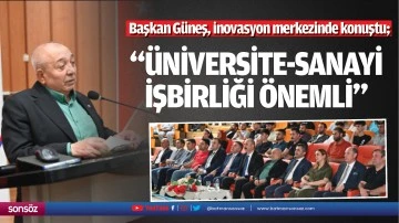 Başkan Güneş, inovasyon merkezinde konuştu