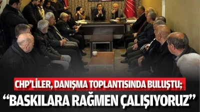 “Baskılara rağmen çalışıyoruz”