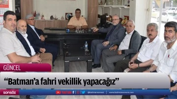 “Batman’a fahri vekillik yapacağız”