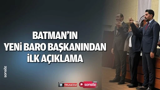 Batman Barosunda Çakan dönemi başladı