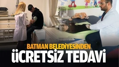 Batman Belediyesinden ücretsiz tedavi…