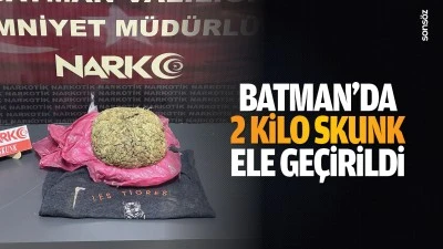 Batman’da 2 kilo skunk ele geçirildi