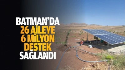 Batman’da 26 aileye 6 milyon destek sağlandı