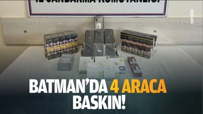 Batman’da 4 araca baskın!