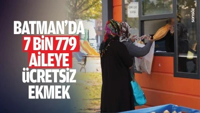 Batman’da 7 bin 779 aileye ücretsiz ekmek…