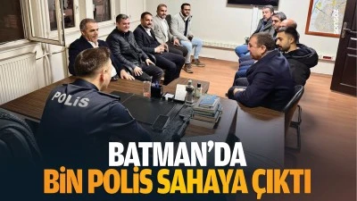 Batman’da bin polis sahaya çıktı