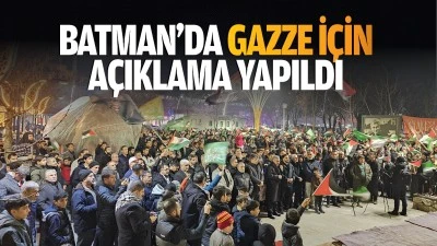 Batman’da Gazze için açıklama yapıldı