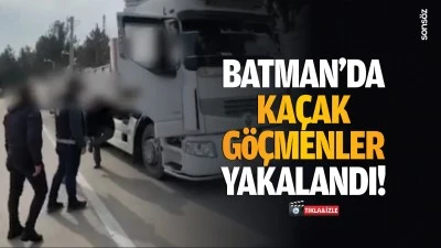 Batman’da kaçak göçmenler yakalandı!