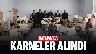 Batman’da karneler alındı