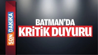 Batman’da kritik duyuru