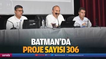 Batman’da proje sayısı 306