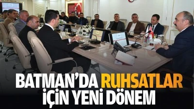 Batman’da ruhsatlar için yeni dönem…