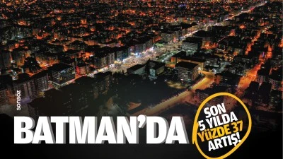 Batman’da son 5 yılda yüzde 37 artış!