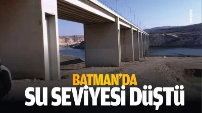 Batman’da su seviyesi düştü