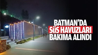 Batman’da süs havuzları bakıma alındı