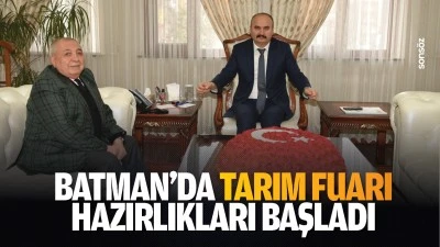 Batman’da Tarım Fuarı hazırlıkları başladı