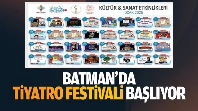 Batman'da tiyatro festivali başlıyor