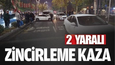 Batman'da zincirleme kaza: 2 kişi yaralı