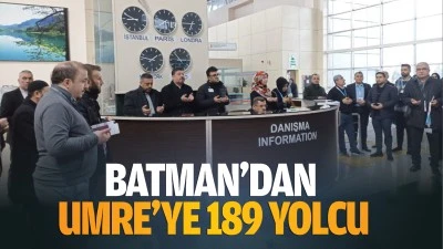 Batman’dan Umre’ye 189 yolcu…