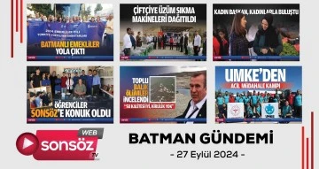 Batman Gündemi 27 Eylül 2024