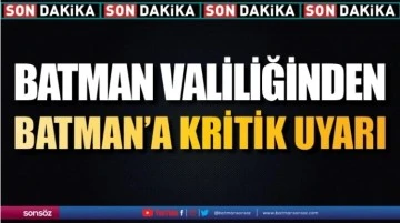 Batman için uyarı!