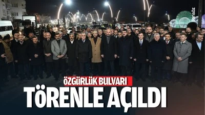 Batman’ın Özgürlük Bulvarı törenle açıldı