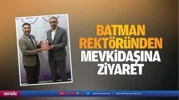 Batman Rektöründen mevkidaşına ziyaret