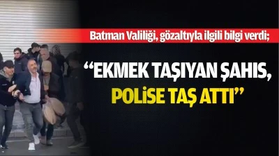 Batman Valiliği, gözaltıyla ilgili bilgi verdi