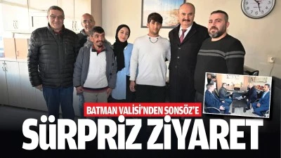 Batman Valisi’nden Sonsöz’e sürpriz ziyaret